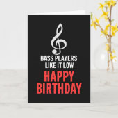 音楽記号の誕生日カード カード (黄色い花)