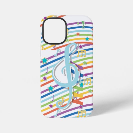 音楽記号iPhoneケース iPhoneケース (裏面)