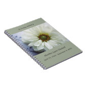 音楽記念物の白い花 ノートブック (右側)