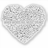 音楽話カスタムカット シール (正面)