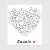 音楽話カスタムカット シール (シート)