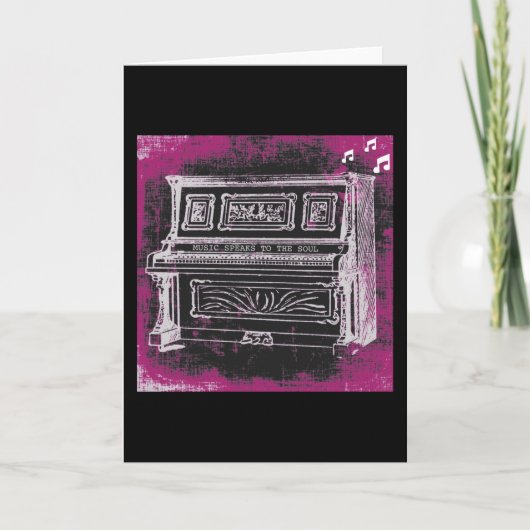 音楽話グリーティングカード カード (正面)