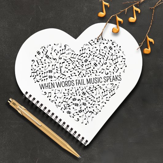 音楽話ハート ノートブック