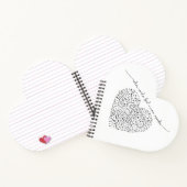 音楽話ハート(黒文字)カスタム色 ノートブック (内部)