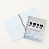 音楽話パーソナライズされた感動的引用文 ノートブック (内部)