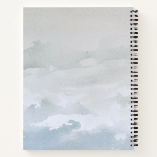 音楽話パーソナライズされた感動的引用文 ノートブック (裏面)