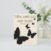 音楽話引用文はがき ポストカード (スタンド正面)