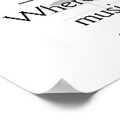 音楽話 – アートプリント ポスター (角)