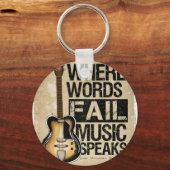 音楽話 キーホルダー (正面)