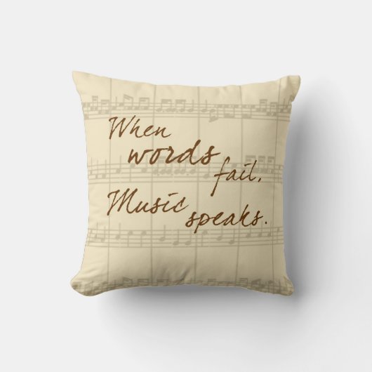 音楽話 クッション (正面)