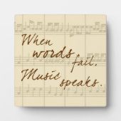 音楽話 フォトプラーク (正面)