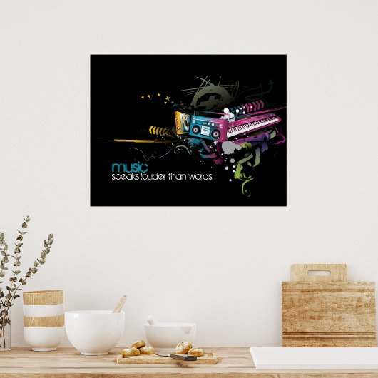 音楽話 ポスター (キッチン)