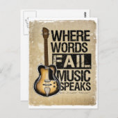 音楽話 ポストカード (正面/裏面)