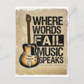 音楽話 ポストカード (正面)