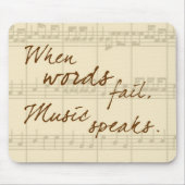 音楽話 マウスパッド (正面)