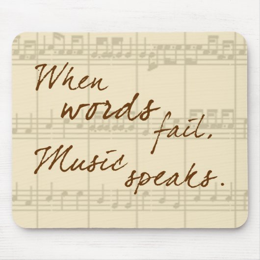 音楽話 マウスパッド (正面)