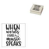 音楽話 ラバースタンプ (押印)