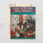 音楽誌「The Ethde」 1937年12月 ポストカード (正面/裏面)