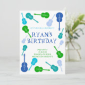 音楽誕生日招待状 招待状 (スタンド正面)