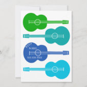 音楽誕生日招待状 招待状 (裏面)