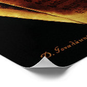 音楽調和 ポスター (角)