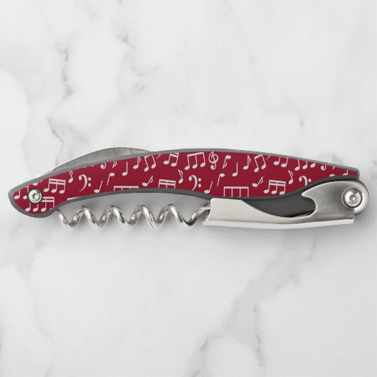 音楽赤と白ノート ソムリエナイフ (裏面)