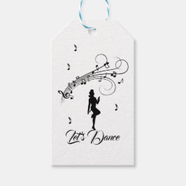 音楽踊りへのハイステップカスタム ギフトタグ
