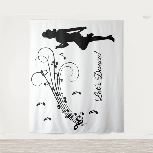 音楽踊りへのハイステップカスタム タペストリー (正面)