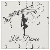 音楽踊りへのハイステップカスタム ファブリック (クローズアップ)