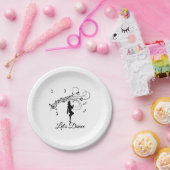 音楽踊りへのハイステップカスタム ペーパープレート (パーティー)