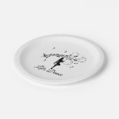 音楽踊りへのハイステップカスタム ペーパープレート (アングル)