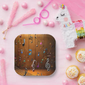 音楽踊りスタイルデザイン:ユニークファッション ペーパープレート (パーティー)