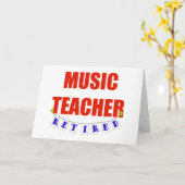 音楽退職した先生 カード (黄色い花)