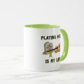 音楽遊は私の人生だ マグカップ (正面右)