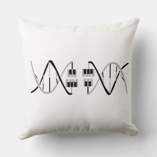 音楽遺伝子鍵 クッション (裏面)