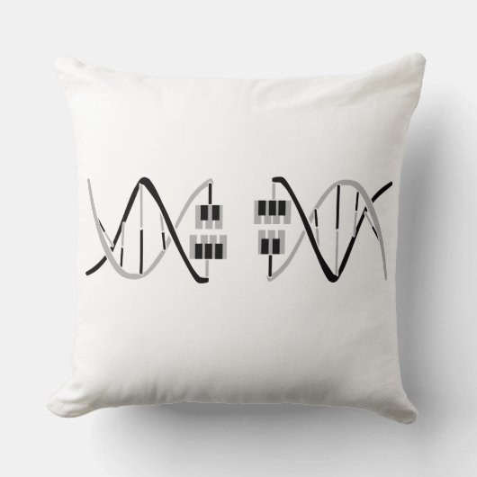 音楽遺伝子鍵 クッション (正面)