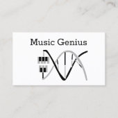 音楽遺伝子DNAへの鍵 名刺 (正面)