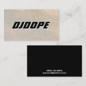 音楽金ゴールドDJ 名刺 (正面/裏面)