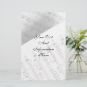 音楽鍵ひな形 便箋 (スタンド正面)