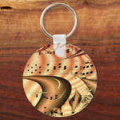 音楽鍵ノートWorld Destiny Art Digital キーホルダー (正面)