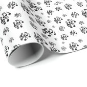 音楽鍵ラッピング紙 ラッピングペーパー (ロールコーナー)