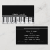 音楽鍵 名刺 (正面/裏面)