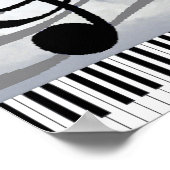 音楽鑑賞と才能のパーソナライズのポスター ポスター (角)