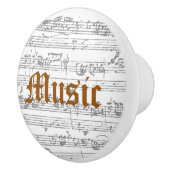 音楽陶磁器の引き セラミックノブ (右)