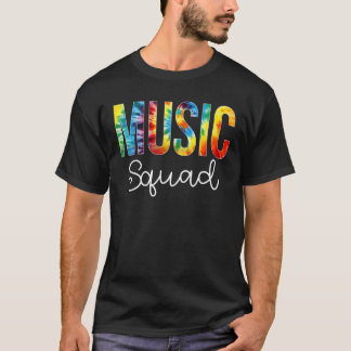 音楽隊絞り染め感謝の日こんにちは Tシャツ