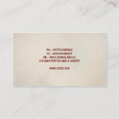 音楽音のカッコいいの名刺 名刺 (裏面)