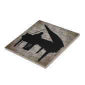 音楽音上ピアノ及び陶製タイル タイル (側面)