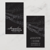 音楽音楽的な交響曲は歌の歌う芸術家に注意します 名刺 (正面/裏面)