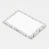 音楽音楽(白黒) ポストイット (アングル)