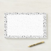 音楽音楽(白黒) ポストイット (デスク)